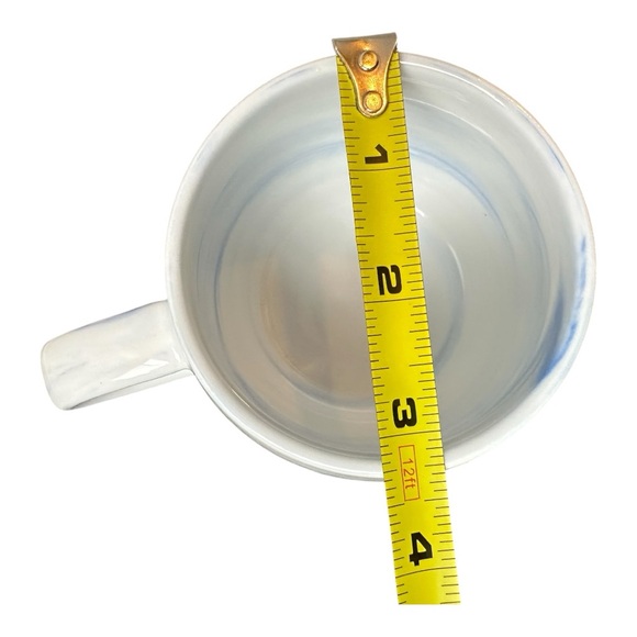 David’s Tea Marble Pattern Mug Blue White Swirl Coffee Tea - Picture 4 of 9